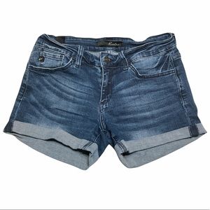KanCan Rolled Hem Denim Shorts Size 27